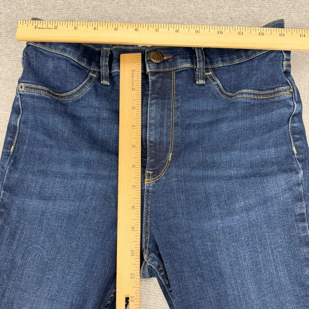 Free People Womens High Rise Skinny Jeans Dark Wash‎ Blue Denim Size 30R